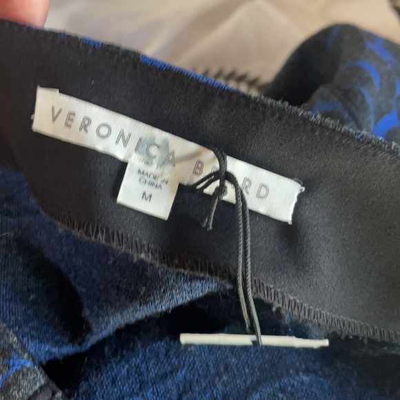 NWT Veronica Beard Scroll Print Flounce Skirt M - Picture 6 of 6